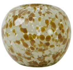 Light en Living Vaas / windlicht Ø17x15 cm LOUKA glas geel