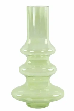 Light en Living Vaas 21.5 x 40.55 cm Niana glas olie gras groen