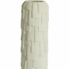 Light en Living Vaas deco Ø14,5x42 cm LEIMA keramiek mat crème