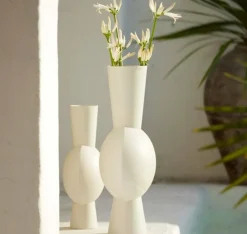 Light en Living Vaas deco 37,5x22x81 cm KAVANDU crème