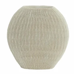 Light en Living Vaas deco 30x13x31,5 cm BUBIO crème