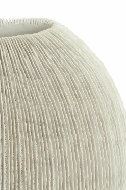 Light en Living Vaas deco 30x13x31,5 cm BUBIO crème