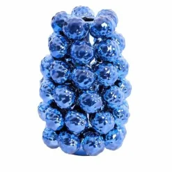 Light en Living Vaas deco Ø16x24,5 cm BUTANG keramiek metallic blauw