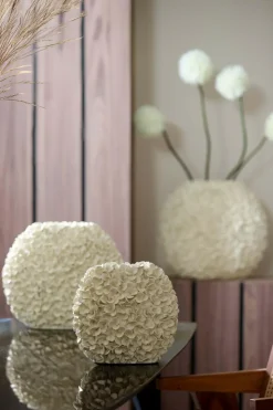 Light en Living Vaas deco 31,5x17x28 cm PHYLIA crème