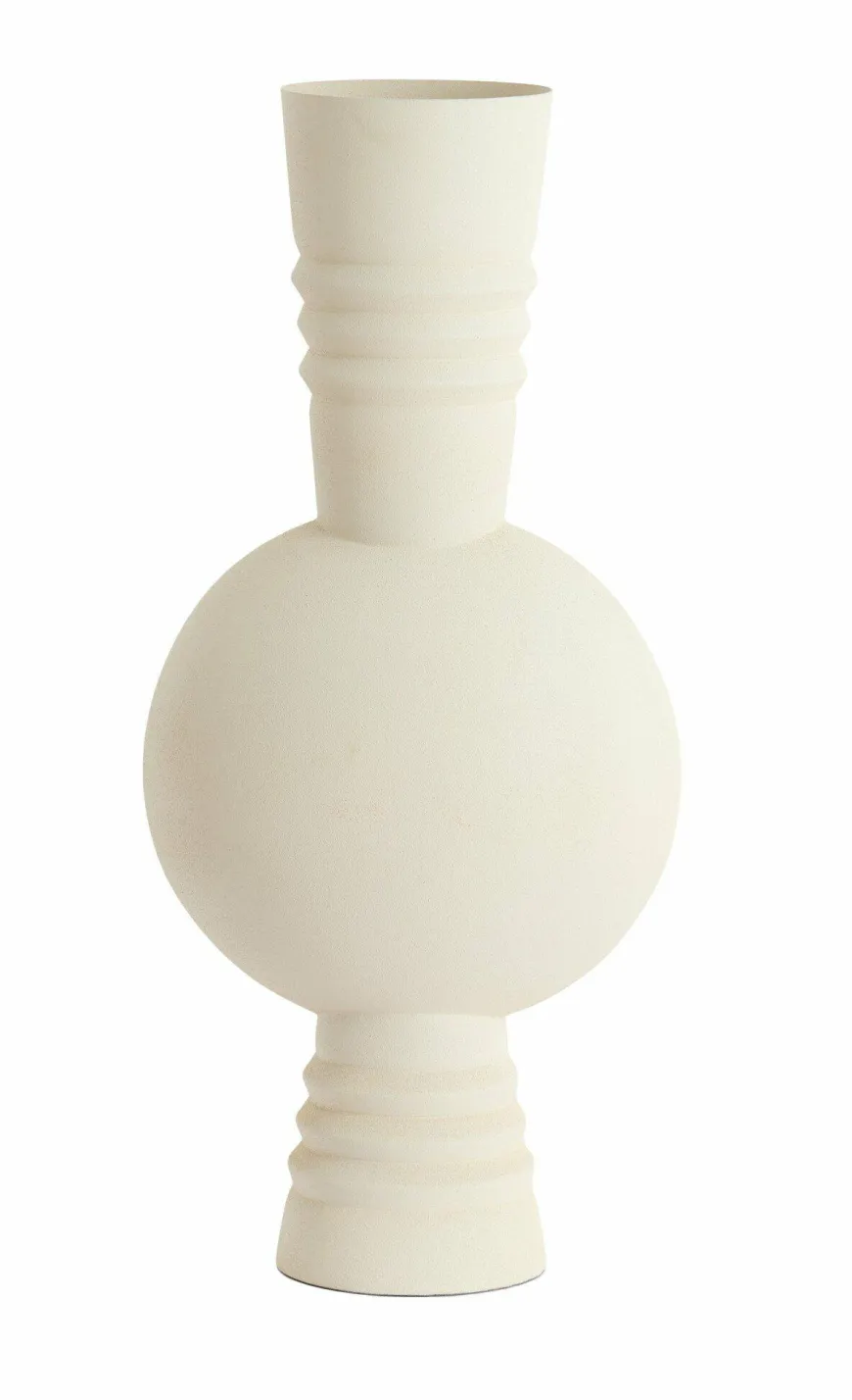 Light en Living Vaas deco Ø18X54,5 cm KAVANSI mat creme