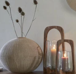 Light en Living Vaas deco Ø35x26,5 cm VALERIE licht bruin