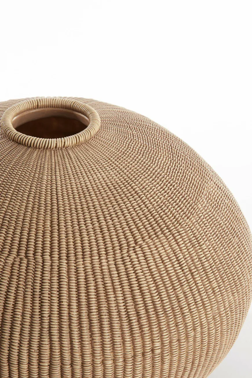 Light en Living Vaas deco Ø35x26,5 cm VALERIE licht bruin