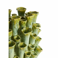 Light en Living Vaas deco Ø28,5x46,5 cm KYRAL keramiek mint groen