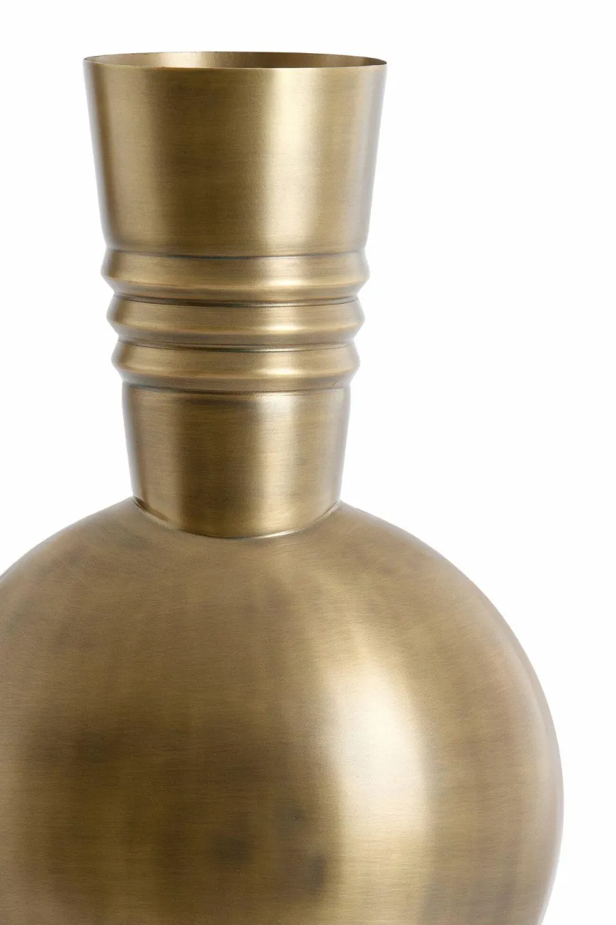 Light en Living Vaas deco Ø18X54,5 cm cm KAVANSI antiek brons