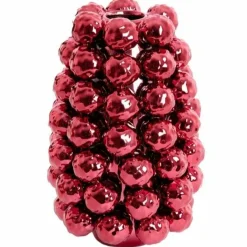 Light en Living Vaas deco Ø18,5x28 cm BUTANG keramiek metallic rood