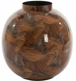 Light en Living Vaas deco Ø26x27 cm MILOS bruin-licht bruin