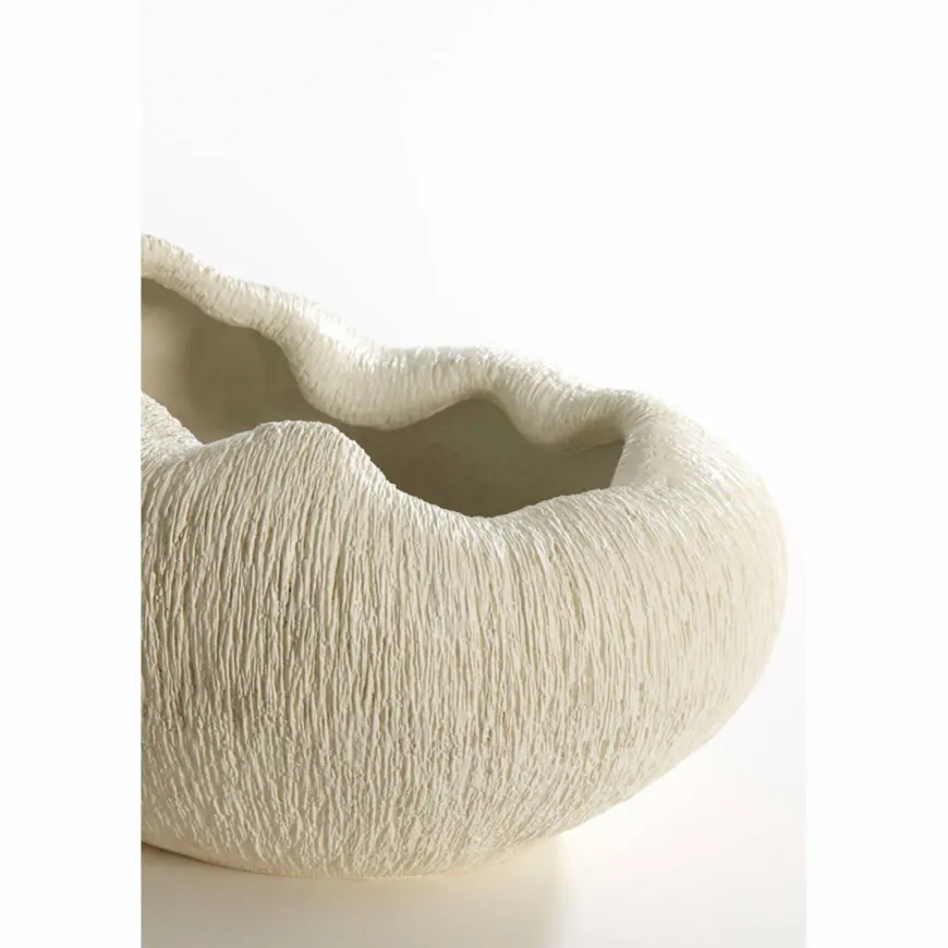Light en Living Vaas deco 39,5x32x24 cm DENISA crème