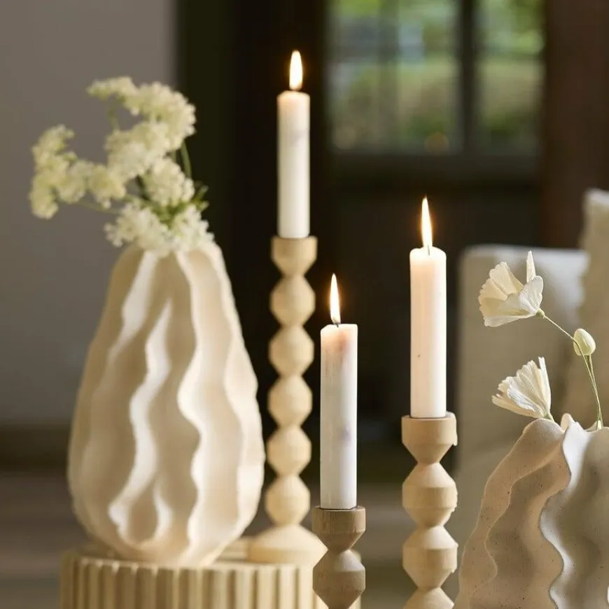 Light en Living Vaas Deco Ø22,5X37,5 cm NELANI mat crème