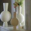 Light en Living Vaas deco Ø14x40 cm cm KAVANSI mat creme