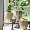 Light en Living Vaas deco Ø32X40 cm TALEA keramiek zand-beige