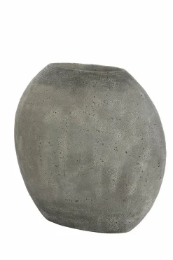 Light en Living Vaas deco RAYSKIN grijs - 49,5x20x45 cm