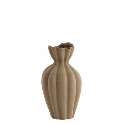 Light en Living Vaas deco Ø19x35,5 cm SILLIAN keramiek mat bruin