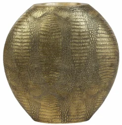 Light en Living Vaas deco 39x11x40 cm SKELD antiek brons