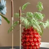 Light en Living Vaas deco 34x33x37 cm TAMINA keramiek rood