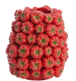 Light en Living Vaas deco 34x33x37 cm TAMINA keramiek rood