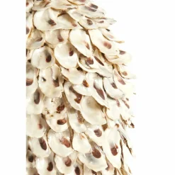 Light en Living Vaas deco Ø33x35 cm UBATE bamboe+schelp crème+bruin