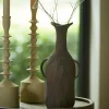 Light en Living Vaas deco 16x10x32 cm ANCONI donker bruin