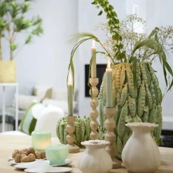 Light en Living Vaas deco 31,5x30,5x45 cm FABA mintgroen