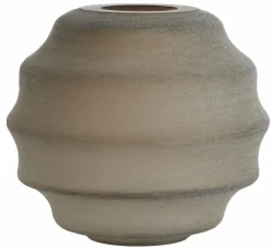 Light en Living Vaas deco Ø32,5x29 cm NAYORO mat glas licht bruin