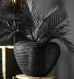 Light en Living Vaas deco Ø35x27 cm FINOU mat zwart