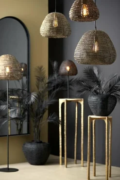 Light en Living Vaas deco Ø35x27 cm FINOU mat zwart