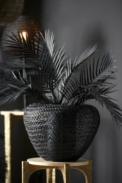Light en Living Vaas deco Ø35x27 cm FINOU mat zwart