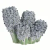 Light en Living Vaas deco 35x21x28 cm FLOWER keramiek blauw+groen