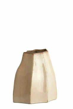 Light en Living Vaas deco 25,5x22x27 cm CHIADO glans beige