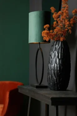 Light en Living Vaas deco FEDER zwart