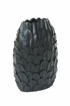 Light en Living Vaas deco FEDER zwart