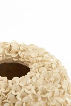 Light en Living Vaas deco Ø38x23 cm PHYLIA crème