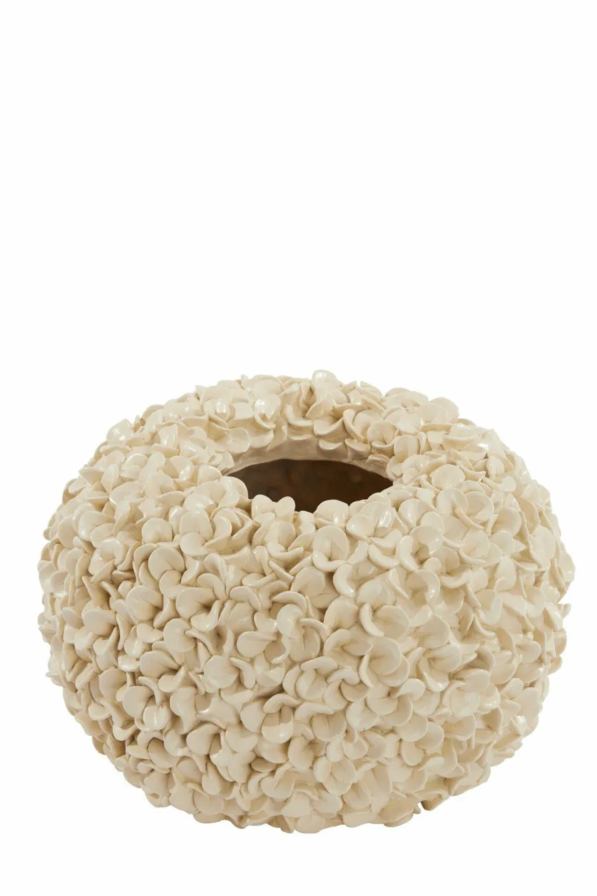Light en Living Vaas deco Ø38x23 cm PHYLIA crème
