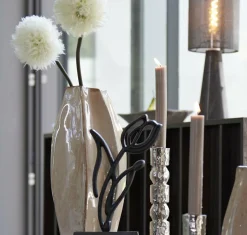 Light en Living Vaas deco 25,5x21,5x42,5 cm CHIADO glans beige