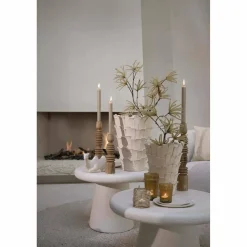 Light en Living Vaas deco 27,5x27x34 cm BANYA keramiek mat crème