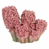 Light en Living Vaas deco 35x21x28 cm FLOWER keramiek roze+groen