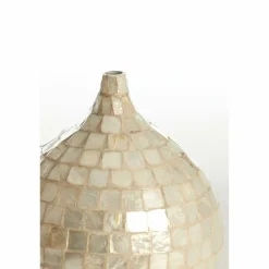 Light en Living Vaas deco Ø22x25 cm ELORZA bamboe crème