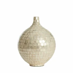 Light en Living Vaas deco Ø22x25 cm ELORZA bamboe crème