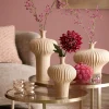 Light en Living Vaas deco 23x22,5x18 cm NEVANO mat perzik