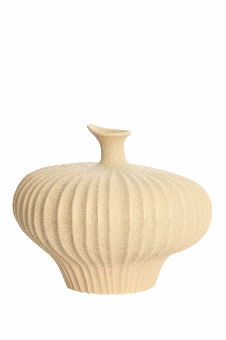 Light en Living Vaas deco 23x22,5x18 cm NEVANO mat perzik