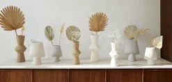 Light en Living Vaas deco CIARA keramiek grijs - 2 maten