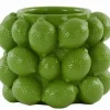Light en Living Vaas deco LEMON groen - 14 cm hoog