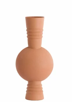 Light en Living Vaas deco Ø18x54,5 cm KAVANSI mat terra-roze