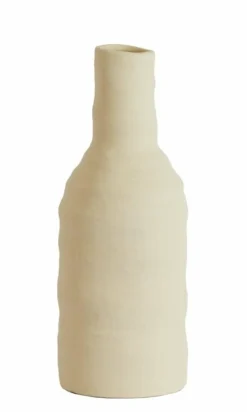 Light en Living Vaas deco Ø12x31 cm SESTO keramiek mat crème