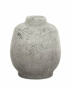 Light en Living Vaas deco RAYSKIN lichtgrijs - Ø23x28 cm