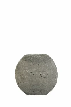 Light en Living Vaas deco RAYSKIN grijs - 40x14x36 cm